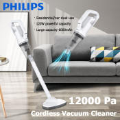 Philips Dual-Purpose Handheld Vacuum Cleaner with Strong Suction