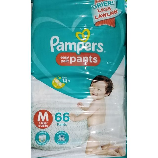 12 Hours (1 Night) Cotton Pampers Baby Dry Pants, Size: Medium, Age Group:  3-12 Months