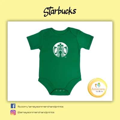 Amayson Food theme baby onesie - Starbucks (1)