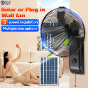 "Outdoor Waterproof Solar Fan with Variable Speed and Timer"