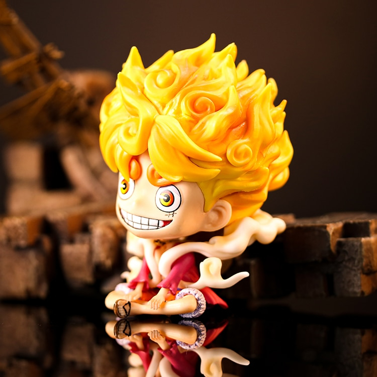 13.5cm One Piece Figure Luffy Gear 5 Figures Sun God Nika Luffy Figurine  Anime Statue Model Room Car Decoration Collectible Toys