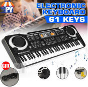 61-Key Electronic Piano Keyboard with Microphone for Kids