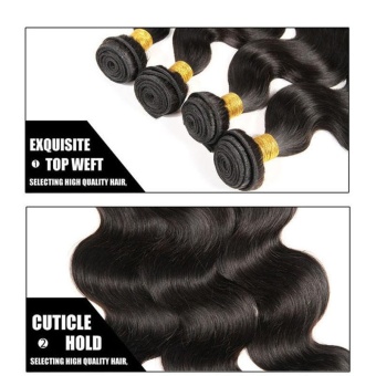 1 Bundle Body Long Curly Wave Lace Closure Human Hair Wig 10 Inch - Intl June 2018 - 4 1 Bundle Body Long Curly Wave Lace Closure Human Hair Wig 10 Inch - intl - 4