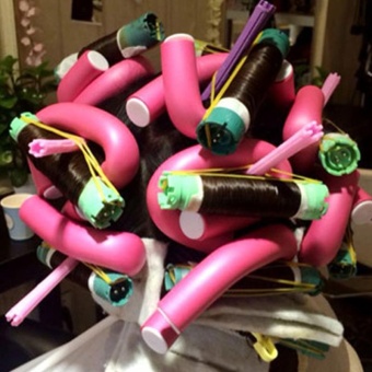 10 Pcs/Set Soft Foam Hair Roller Curler Magic Air Hair CurlerSticks 1.4CM Random Color - Intl June 2018 - 3 10 Pcs/Set Soft Foam Hair Roller Curler Magic Air Hair CurlerSticks 1.4CM Random Color - intl - 3