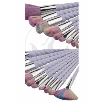 10 Pieces Unicorn Rainbow Professional Make Up Brush Set High Quality Foundation Powder Concealer Tool Set June 2018 - 2 10 Pieces Unicorn Rainbow Professional Make Up Brush Set High Quality Foundation Powder Concealer Tool Set - 2