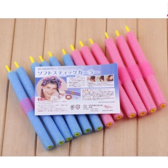 12Pcs/Bag Curly Hair Stick Pearl Cotton Beauty Hair Tool DIY Making Style Girls - Intl June 2018 - 5 12Pcs/Bag Curly Hair Stick Pearl Cotton Beauty Hair Tool DIY Making Style Girls - intl - 5