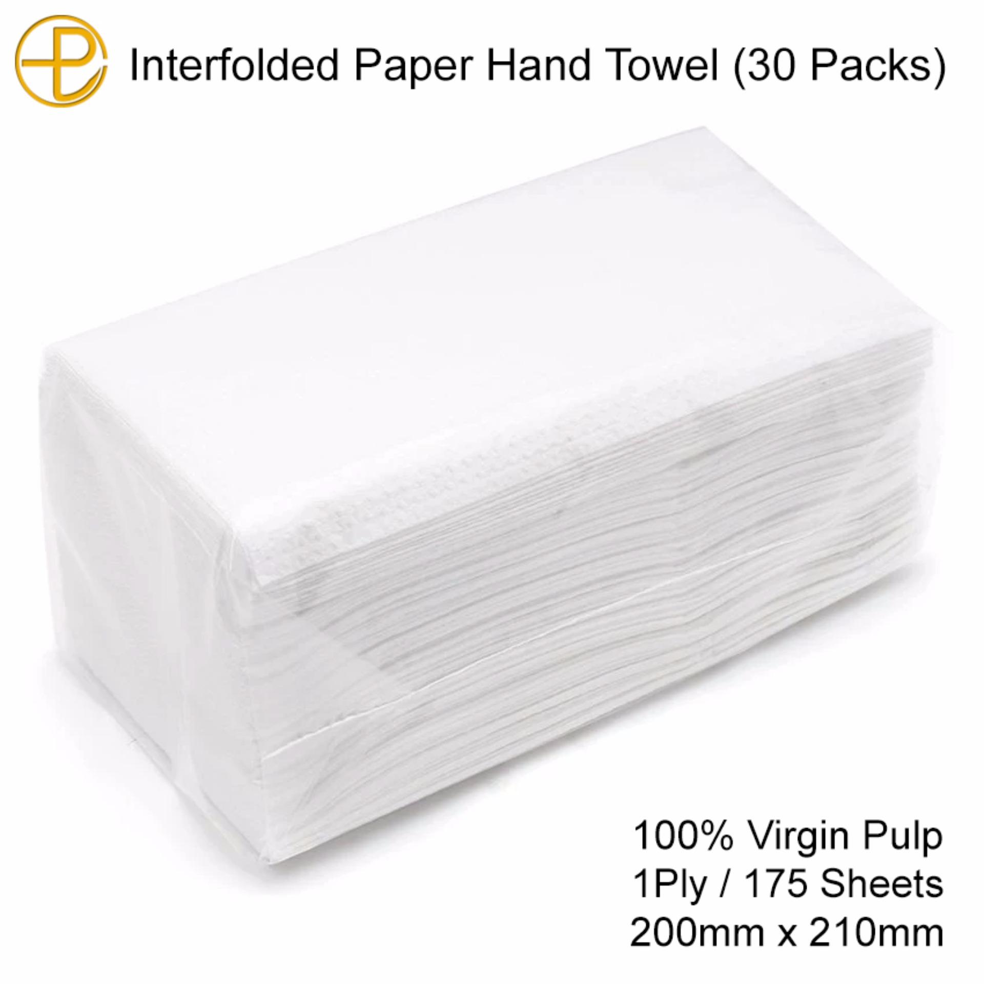 30 Packs Interfolded Paper Towel Tissue (1 Ply / 175 Sheets) Philippines