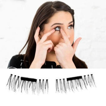 4 Pcs / Pair 3D Magnetic False Eyelashes Natural Handmade To Long False Eyelashes Thick Cross Eyelashes Eyelash Extension Kit - Intl June 2018 - 5 4 Pcs / Pair 3D Magnetic False Eyelashes Natural Handmade To Long False Eyelashes Thick Cross Eyelashes Eyelash Extension Kit - intl - 5