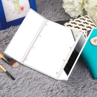 8 LED Light Illuminated Foldable Make Up Cosmetic Tabletop BeautyVanity Mirror - Intl May 2018 - 3 8 LED Light Illuminated Foldable Make Up Cosmetic Tabletop BeautyVanity Mirror - intl - 3