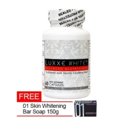 LUXXE WHITE GLUTATHIONE 775mg 60 Capsules + FREE Luxxe Soap