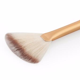 Fan Shape Makeup Brush Powder Concealer Blending Cosmetic Brush June 2018 - 2 Fan Shape Makeup Brush Powder Concealer Blending Cosmetic Brush - 2