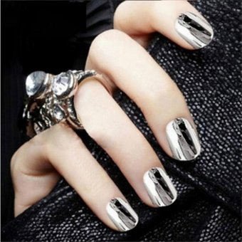 Fashion Mirror Glitter Powder Nail Art Pigment Chrome ManicureSilver - Intl July 2018 - 3 Fashion Mirror Glitter Powder Nail Art Pigment Chrome ManicureSilver - intl - 3