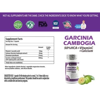Garcinia Cambogia Pure 50% HCA + Vit C + Calcium + Chromium, All Natural Weight Loss, Fat Burner, Clinically Proven June 2018 - 3 Garcinia Cambogia Pure 50% HCA + Vit C + Calcium + Chromium, All Natural Weight Loss, Fat Burner, Clinically Proven - 3
