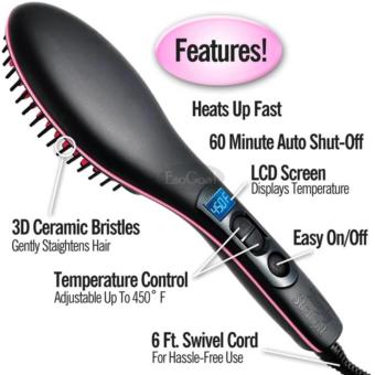 Hair Straightener Professional Automatic Straightening Flat Ironwith Salon 3D Ceramic Bristles LCD Display Electric Straight HairComb Brush - Intl June 2018 - 4 Hair Straightener Professional Automatic Straightening Flat Ironwith Salon 3D Ceramic Bristles LCD Display Electric Straight HairComb Brush - intl - 4