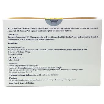 KB Kyusoku Bihaku Glutathione Activator Plus NAC Rosehips 500mgcapsules April 2018 - 3 KB Kyusoku Bihaku Glutathione Activator plus NAC Rosehips 500mgcapsules - 3