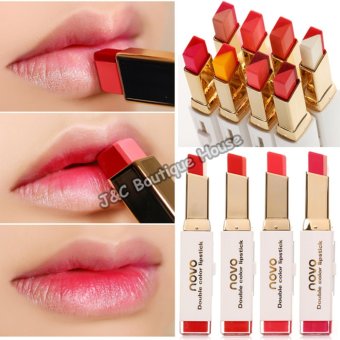 Korea NOVO Double Color Lipstick Makeup Moisturizing Color Gradient Lipstick #4 June 2018 - 5 Korea NOVO Double Color Lipstick Makeup Moisturizing Color Gradient Lipstick #4 - 5