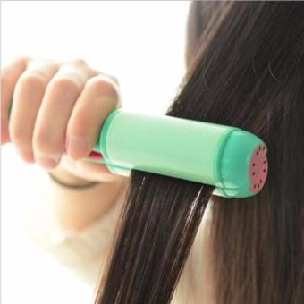 Korean Cute Mini Creative Fruit Straight Hair Curler ElectricDual-Purpose Splint Roll Straightener ORANGE July 2018 - 2 Korean Cute Mini Creative Fruit Straight Hair Curler ElectricDual-Purpose Splint Roll Straightener ORANGE - 2