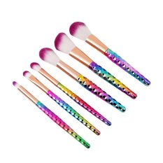LALANG 6pcs Unicorn Thread Cosmetics Make Up Brushes Kit(Multicolor) - intl