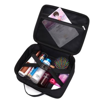 Large Women Travel Portable Three Layers Double Open Organizer Cosmetics Storage Makeup Brush Beauty Professional Make-up Bag - Intl June 2018 - 3 Large Women Travel Portable Three Layers Double Open Organizer Cosmetics Storage Makeup Brush Beauty Professional Make-up Bag - intl - 3