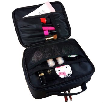 Large Women Travel Portable Three Layers Double Open Organizer Cosmetics Storage Makeup Brush Beauty Professional Make-up Bag - Intl June 2018 - 5 Large Women Travel Portable Three Layers Double Open Organizer Cosmetics Storage Makeup Brush Beauty Professional Make-up Bag - intl - 5
