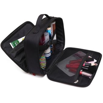 Large Women Travel Portable Three Layers Double Open Organizer Cosmetics Storage Makeup Brush Beauty Professional Make-up Bag - Intl June 2018 - 4 Large Women Travel Portable Three Layers Double Open Organizer Cosmetics Storage Makeup Brush Beauty Professional Make-up Bag - intl - 4