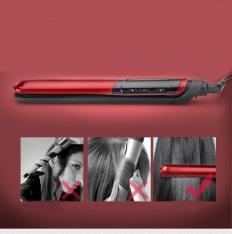 LCD Display 2-in-1 Ceramic Coating Hair Straightener Comb Hair Curler Beauty Care Iron Healthy Beauty-Red June 2018 - 3 LCD Display 2-in-1 ceramic coating Hair straightener comb hair Curler beauty care Iron healthy beauty-Red - 3