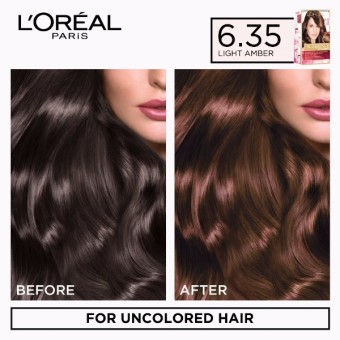 L'Oreal Paris Excellence Creme Hair Color 14g (No.6.35 Light Amber) June 2018 - 2 L'Oreal Paris Excellence Creme Hair Color 14g (No.6.35 Light Amber) - 2
