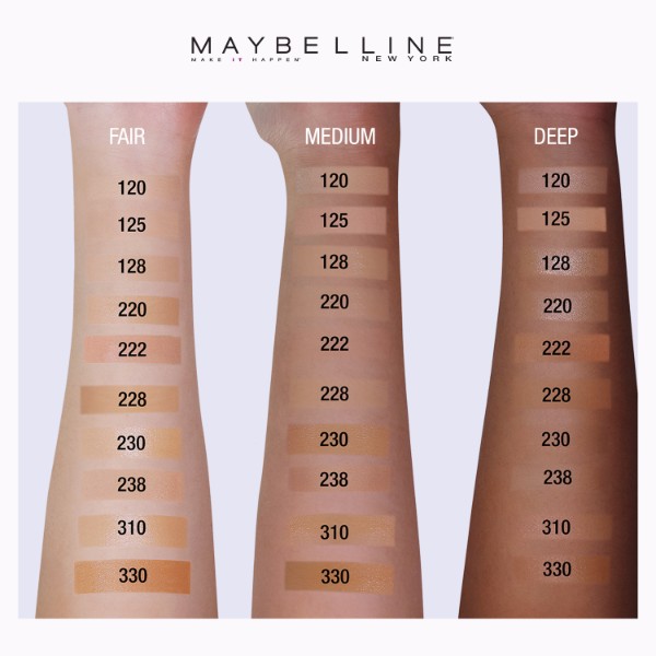  Warna  Maybelline  Fit  Me  Matte And Poreless Warna  Devia