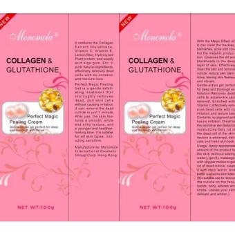 Monomola Collagen And Glutathione Peeling Cream Whitening (SET OF2) June 2018 - 4 Monomola Collagen and Glutathione Peeling Cream Whitening (SET OF2) - 4