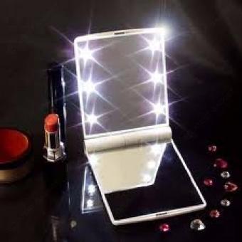 Pocket Makeup Mirror With LED Light (White) June 2018 - 4 Pocket Makeup Mirror With LED Light (White) - 4
