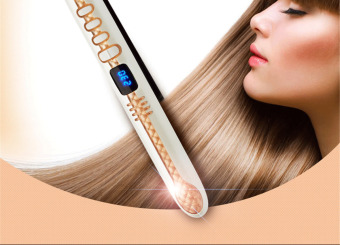 Professional Pro Ceramic Tourmaline Anion Perm Hair StraightenerDigital Iron (Gold) - Intl June 2018 - 2 Professional Pro Ceramic Tourmaline Anion Perm Hair StraightenerDigital Iron (Gold) - intl - 2