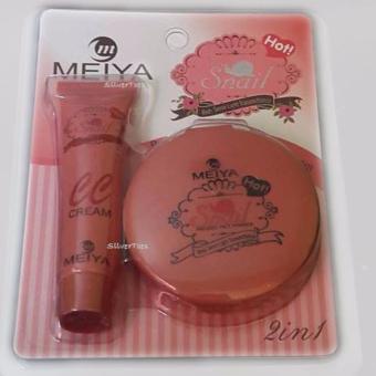 Snail CC Cream And CC Pressed Powder Set Matte, Non-oily Liquidfoundation June 2018 - 2 Snail CC Cream and CC Pressed Powder Set Matte, non-oily liquidfoundation - 2