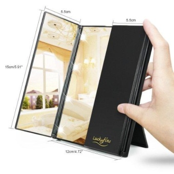Vanity Folding Travel Illuminated Make Up Desktop Mirror W/ 8 LED Light - Intl June 2018 - 2 Vanity Folding Travel Illuminated Make Up Desktop Mirror w/ 8 LED Light - intl - 2