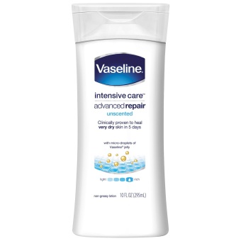 Vaseline Intensive Care Lotion Advanced Repair Unscented 10oz June 2018 - 2 Vaseline Intensive Care Lotion Advanced Repair Unscented 10oz - 2