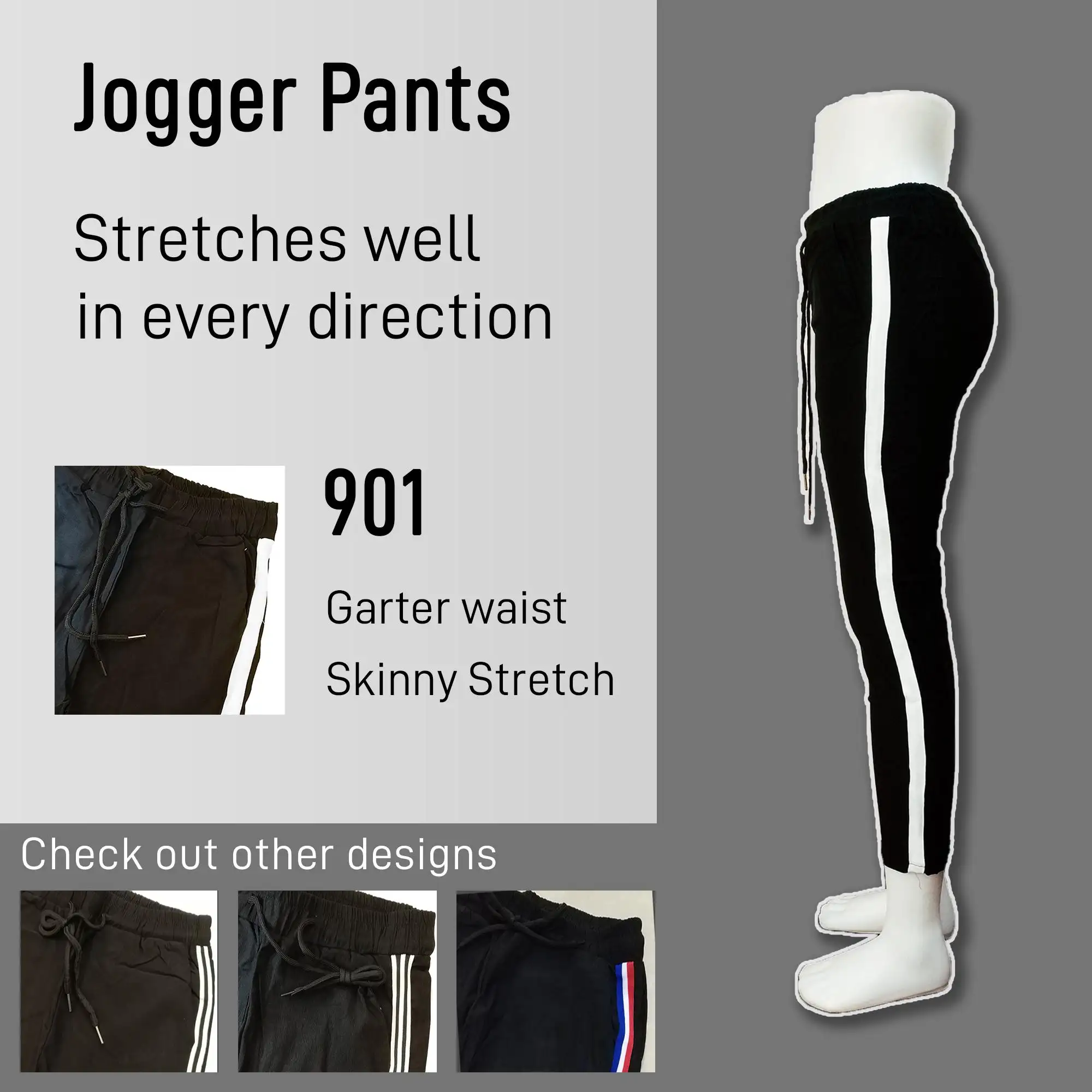 stretchable track pants