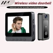 HyperGear Wireless Video Doorbell with HD Screen and Voice Monitor