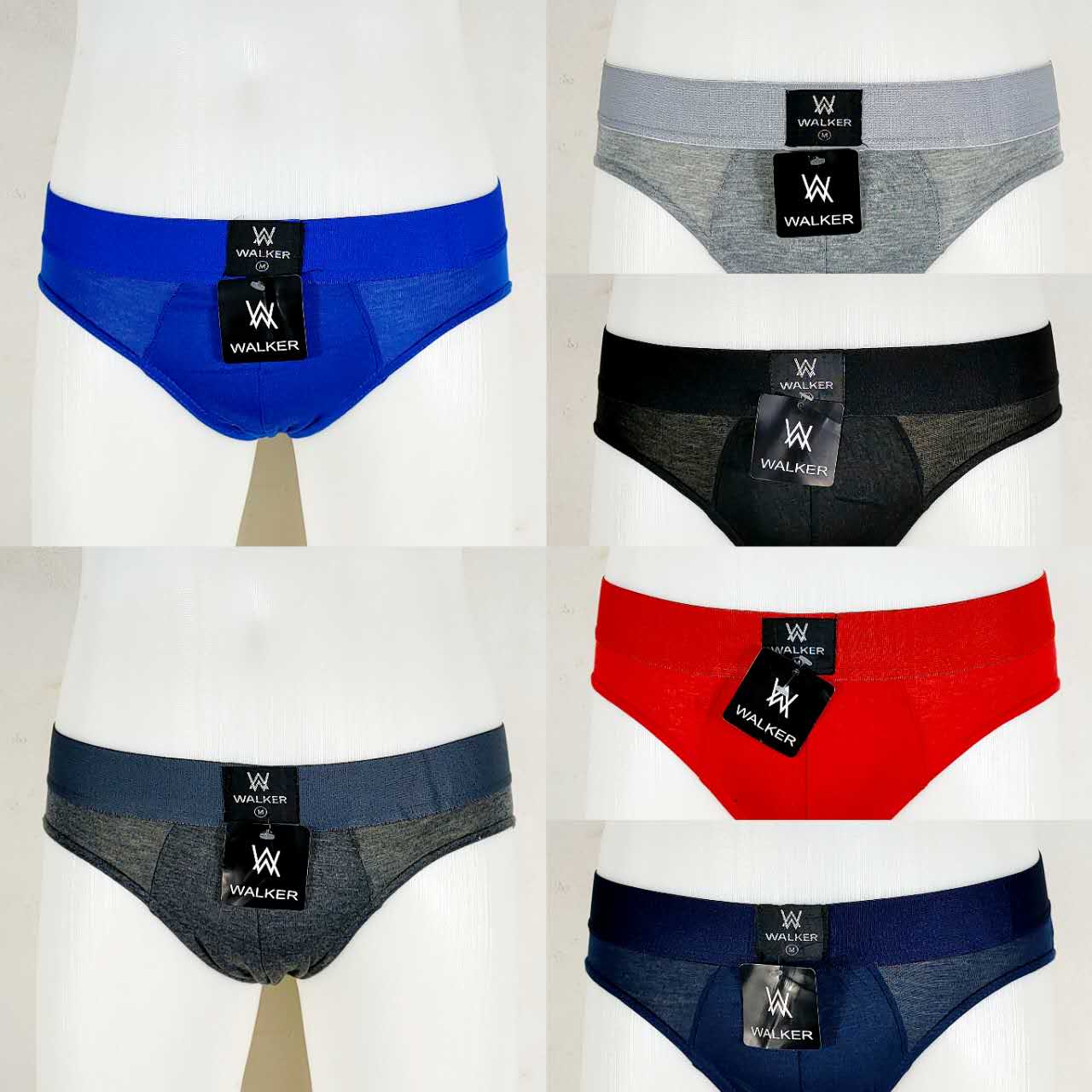 12-6pcs Underwear for men walker Brief