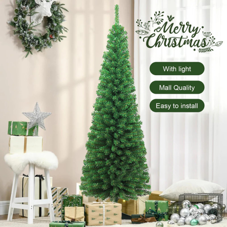 2023 Pointed Snow Christmas Pencil Tree - On Sale