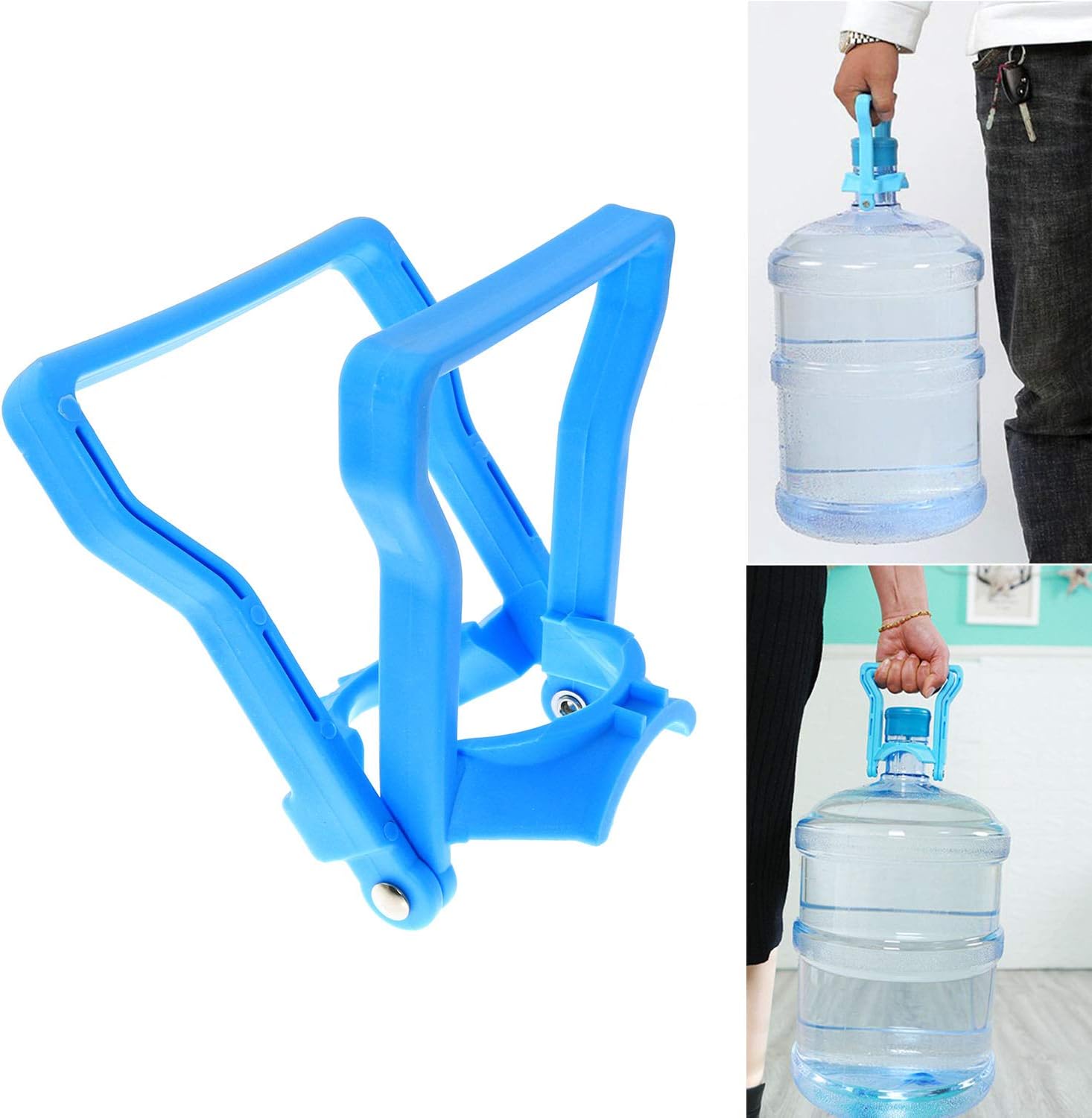 Water Bottle Carrier Lifter, 5 Gallon Advanced Ergonomic Drinking Water  Bottle Handle Anti-Slip Easy to Carry(Blue)