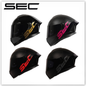 Sec Full Face Helmet for Motorcycle Ace Solid Gloss/Matte