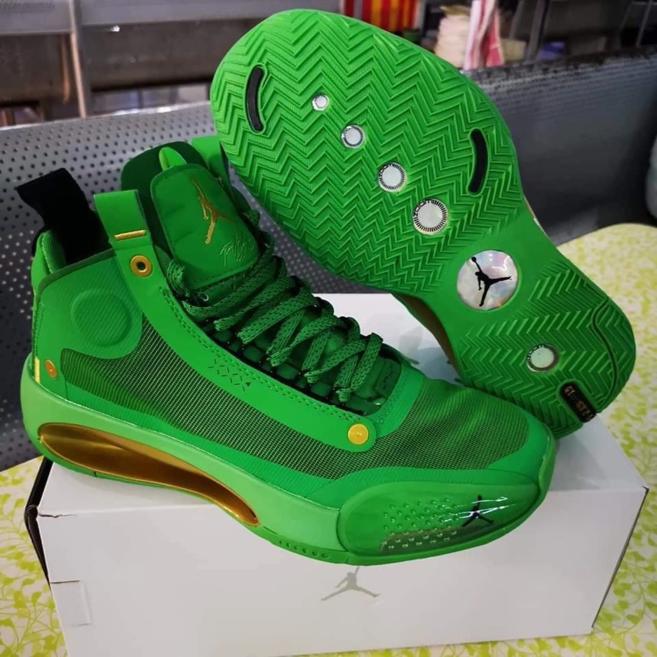green jordan socks