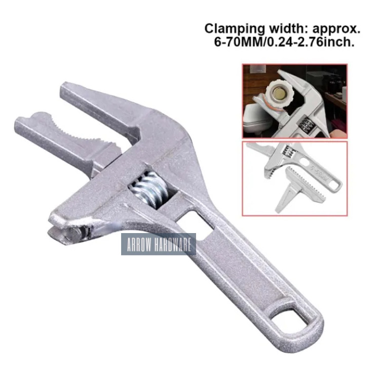 Adjustable Aluminum Alloy Pipe Wrench for Faucets and Sinks