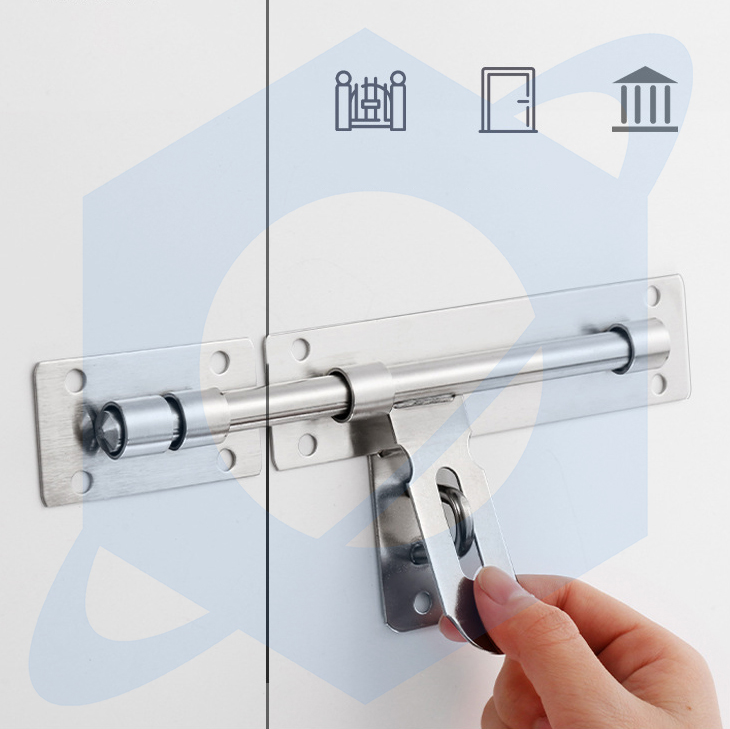 36" Heavy Duty Cane Bolt Gate Drop Rod Hardware Ground Latch For Wood Pvc Vinyl Metal Fences Gates Double Doors Black Solid Steel 2 Pack C80