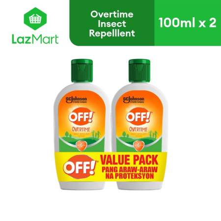 Off Insect Repellent Lotion Overtime Twin Pack 100ml