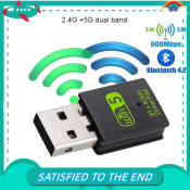Mini WiFi Dongle 600Mbps Dual Band USB Adapter (Brand: Unknown)