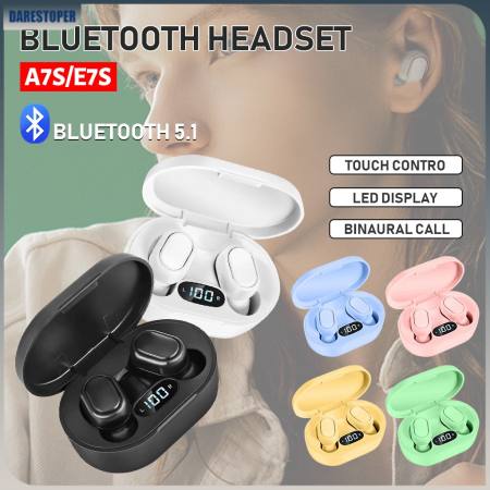 E7S Bluetooth Earbuds with Waterproof Sport & LED Display
