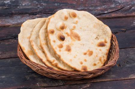 Wheat Flour Roti Plain Indian Bread