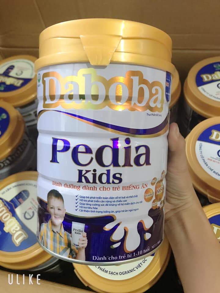 Sữa Dinh dưỡng dành cho trẻ biếng ăn, chậm lớn Daboba Pedia Kids 900g