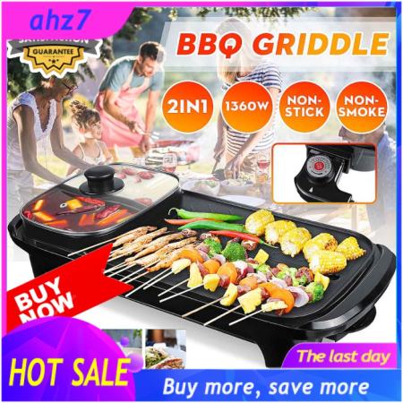 KOREAN 2-IN-1 Electric Grill & Hotpot for Samgyupsal Cooking