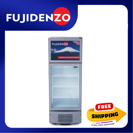 Fujidenzo 10 cu. ft. Showcase Chiller with Freezer Top